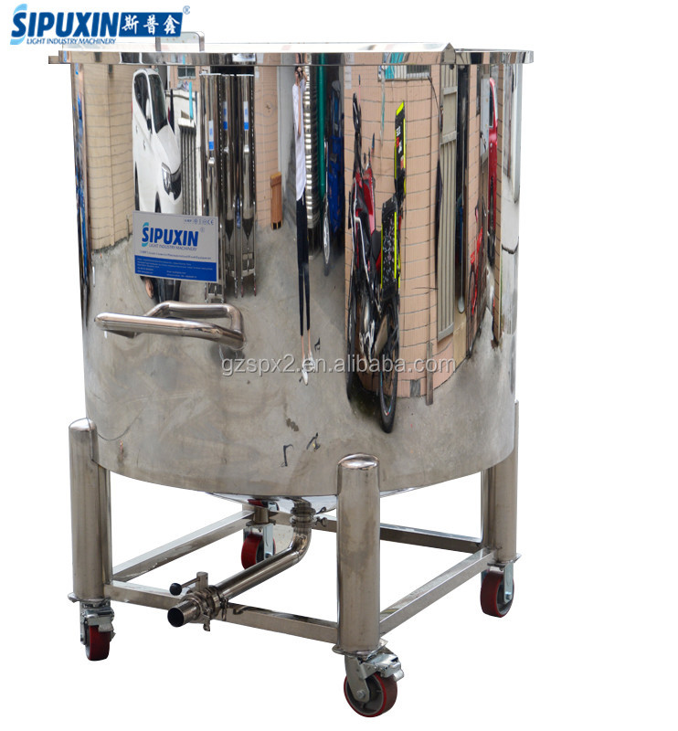 Sterile stainless steel 500 oil gallon boiling tank alcohol storage tank