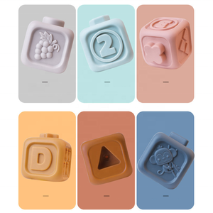 Set Giocattoli da Bagno per Bambini Konig Kids Bear 2-in-1, 12 Pezzi Blocchi Morbidi Impilabili e Palline Sensoriali - Materiale Ecologico con Suono, 0-24 Mesi - Product Image 2