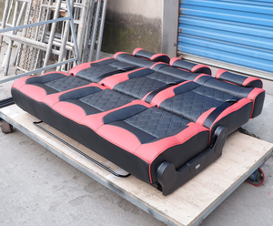 Asiento de Coche de Cuero de Alta Calidad de Fábrica, Convertible en Cama, Diseño Impermeable que Ahorra Espacio <span class=keywords><strong>para</strong></span> RV, con Portavasos y Bolsillo Lateral - Product Image 2