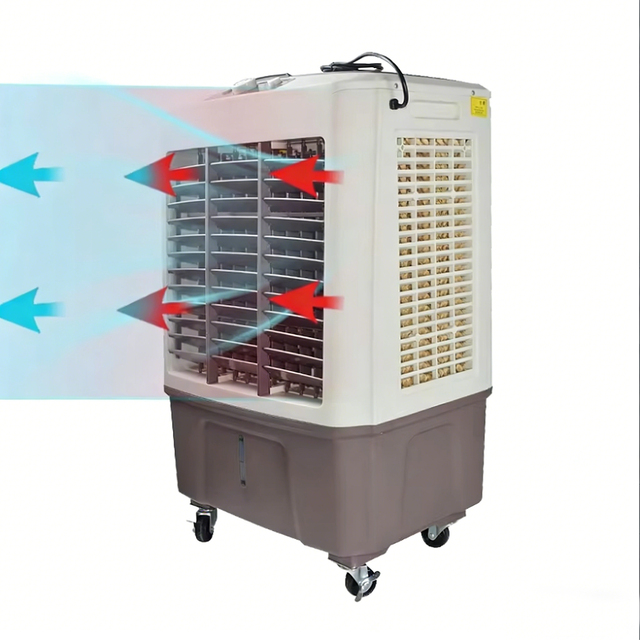 High-Efficiency Commercial Air Cooler for Home Use Large Area Remote Control Cooling Fan Three Wind Speed Pedestal Tower Fans