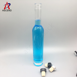 Chai Rượu Thủy Tinh Cổ Dài 375Ml 12 Oz, Chai Rượu Thủy Tinh Đáy Dày, Chai Rượu Limoncello Grappa Có Nút Chặn Bằng Gỗ - Product Image 2