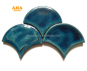 Gạch Khảm Màu Xanh Nghệ Thuật Gốm Hình Dạng Không Đều - Product Image 5