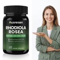 Capsules d'extrait de Rhodiola Rosea VitaSpring OEM, complément alimentaire pour la santé immunitaire, énergie naturelle, vitamine, 500 mg de capsules de Rhodiola Rosea