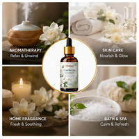 Huile parfumée à la gardénia, huile florale naturelle blanche pour la fabrication de parfums, de savons, de bougies, d'aromathérapie, de spa à domicile
