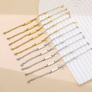 Bracelet personnalisé avec le nom de bébé, cœur, papillon, acier inoxydable, gravure de lettres, date, bijoux, cadeau - Product Image 2