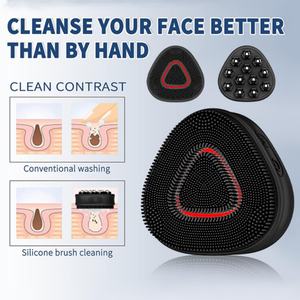 Nouvel appareil de soin de la peau, brosse de lavage du visage, masseur facial, brosse nettoyante électrique, silicone souple, étanche, charge USB - Product Image 4