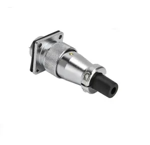 weipu metal threaded WS series TQ plug WS16 WS20 WS24 industrial connector with PVC sleeve