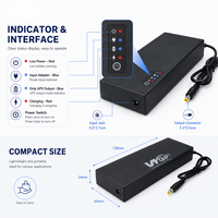 WGP Original Factory Portable DC Online 12V 3A Mini UPS 18650 Lithium Backup Battery untuk Modem CCTV Kamera WiFi Router DVR