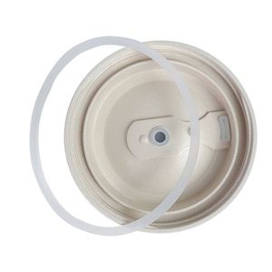 Gobelet de luxe bio-sourcé 15oz/420ml avec orifice pour paille et bec verseur, réutilisable, anti-fuite, sans BPA, emballage en boîte blanche, tasse à café en bambou - Product Image 3