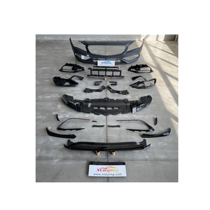 XLstyling accessori auto Body kit paraurti anteriore Upgrade per <span class=keywords><strong>Mercedes</strong></span> Benz <span class=keywords><strong>CLA</strong></span> classe <span class=keywords><strong>W117</strong></span> 16-18 conversione in stile CLA45 - Product Image 1