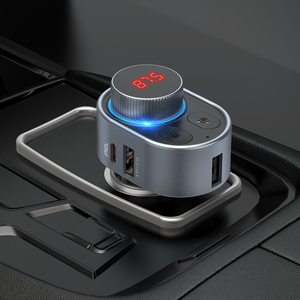 HOCO E72 <span class=keywords><strong>Alegria</strong></span> PD30W เครื่องส่งสัญญาณไร้สาย FM รถ MP3ผู้เล่นที่มีประเภท C ชาร์จ - Product Image 4