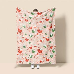 ผ้าห่มผ้าขนแกะนุ่มทำจากโพลีเอสเตอร์ให้ความอบอุ่นสำหรับฤดูหนาวโซฟาพิมพ์ลายบนเตียง2025คริสต์มาสแบบกำหนดได้เอง100% ฤดูใบไม้ผลิและฤดูใบไม้ร่วง - Product Image 6