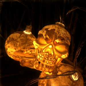 10/20LEDs Halloween LED String Light Pumpkin Spooky Ghost Skull <strong>Bat</strong> Fairy Light Hallowmas Party Holiday Decoration String <strong>Lamps</strong> - Product Image 6