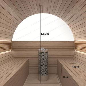 Hiện Đại Ngoài Trời Màu Đỏ Tuyết Tùng 6 Người Bằng Gỗ Thùng Phòng Tắm Hơi Với Thiết Kế Khác Nhau Cho Bán Buôn - Product Image 3