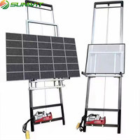Échelle pliante de 10 mètres pour l'installation de panneaux solaires, avec levage automatique
