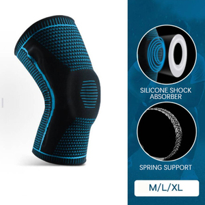 Genouillère de compression à maintien renforcé avec coussinet en gel de silicone - Product Image 2