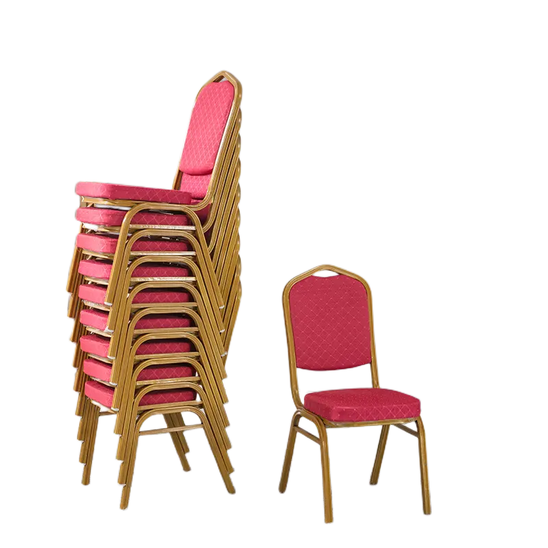 Events Banquet Chairs Cheap Red Chairs Stacking Factory Directly Sell Metal 1 Piece Steel Iron Dining Chair Modern Contemporary