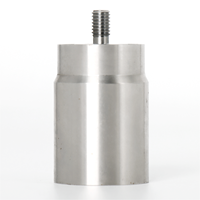 Boîtier Cylindrique Fileté en Acier Inoxydable, Usiné CNC, Sur Mesure, Résistant à la Corrosion, Pièces de Coque pour Équipement d'Automatisation Robuste