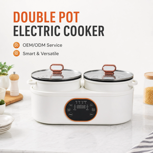 Nouveau modèle 2026 – Cuiseur à riz électrique double cuve à faible teneur <span class=keywords><strong>en</strong></span> sucre, intelligent et multifonctionnel, avec double fonction hot pot, idéal pour la cuisine moderne à domicile - Product Image 1