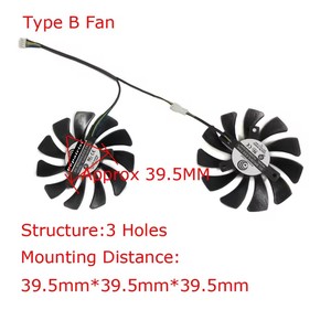 GA91S2H, refroidisseur de GPU, ventilateur de carte graphique, PLD09210S12HH, pour AFOX Radeon RX 5500 6600 <span class=keywords><strong>XT</strong></span> <span class=keywords><strong>RX5500</strong></span> RX6600 - Product Image 6