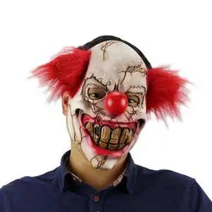 Halloween Party Decoration Zombie Clown Mask Photo Props Latex Horror Masks