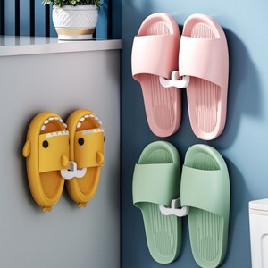 Soporte para zapatillas montado en la pared sin necesidad de taladrar, gancho adhesivo rectangular, duradero, para almacenamiento en el baño - Product Image 2