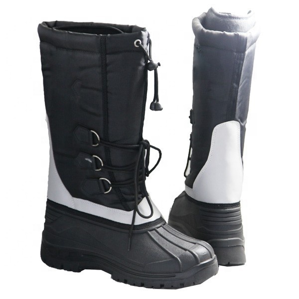 Signore nero stivali al ginocchio di neve, inverno stile stivali outdoor, donne eleganti scarpe pac