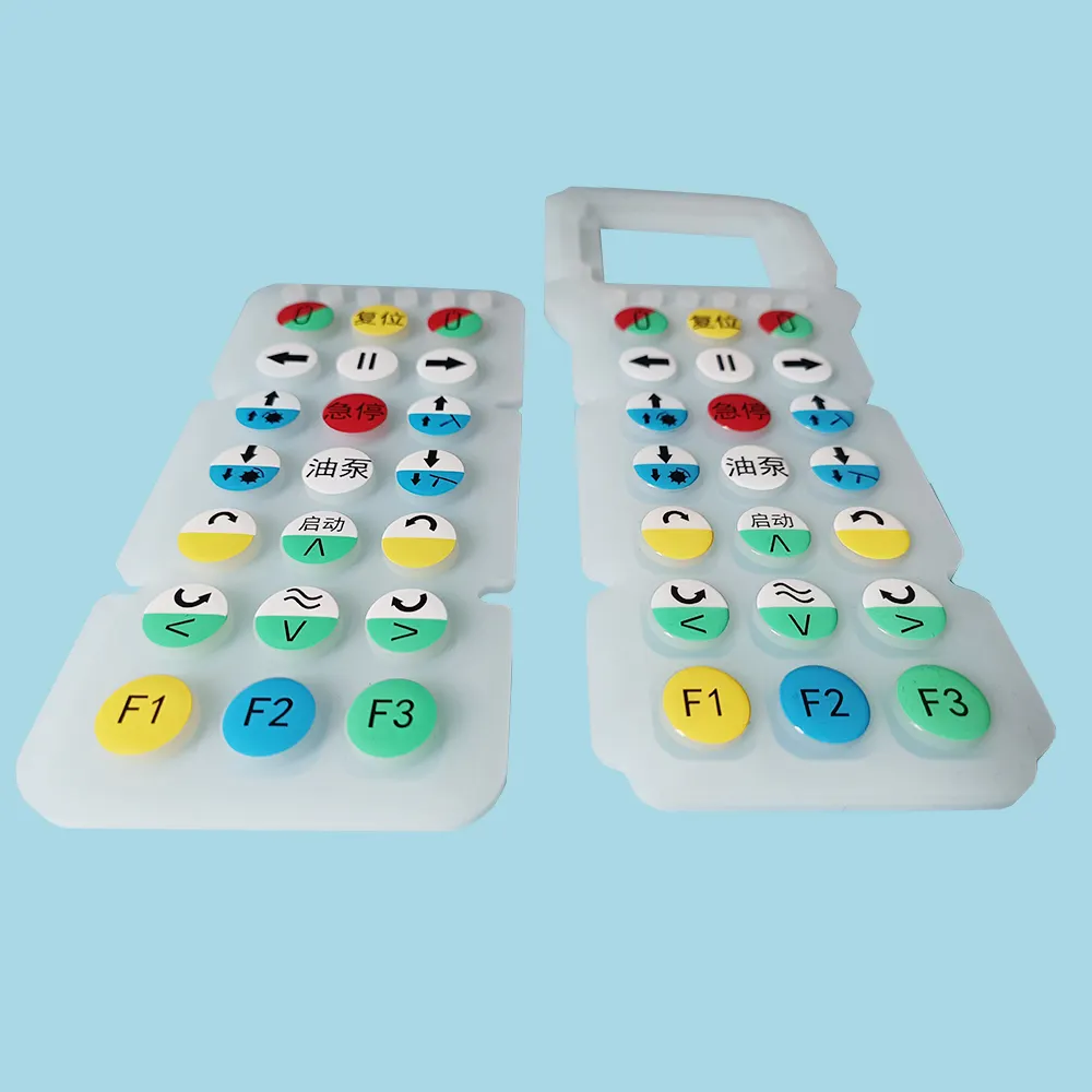 Interruptor de membrana teclado de borracha do botão do silicone para o equipamento fitness