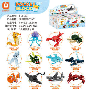 Bloques de Construcción de Animales Marinos Fangcheng FC8153, Juguete Educativo para Niños de 5 a 14 Años, Juego de Mini Ladrillos DIY - Product Image 2