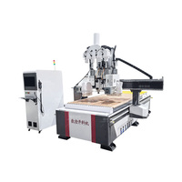 Machine de gravure CNC à quatre procédés 1325, précision de ±0,1 mm pour la fabrication de meubles sur mesure
