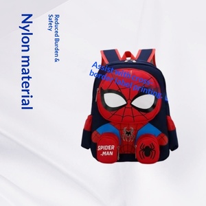 Sac à dos d'école respirant en denim Spiderman pour enfants, dessin animé <span class=keywords><strong>Marvel</strong></span>, sac à dos pour enfants, sangle à coussin d'air, printemps, nouvelle mode coréenne - Product Image 2