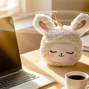 Thỏ sang trọng snooze dễ thương phim hoạt hình tiếng ồn Trắng Hệ thống âm thanh mini giải trí không dây di động BT loa với 256Mb thẻ nhớ - Product Image 3