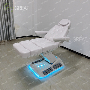 Calidad Superior eléctrica 4 Motor calefacción ajustable Spa salón pestañas cama Silla de belleza tratamiento Facial mesa de masaje - Product Image 4