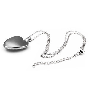 Collier Pendentif Cœur en Forme de Pierre du Temps Thème Pixel My World pour Femme, Chaîne de Pull Amusante à Motif Dessin Animé, Vente en Gros - Product Image 4