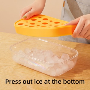 Molde de silicona flexible de fácil desmolde para cubitos de hielo y bolas de hielo, bandeja de silicona para cubitos de hielo para cocina - Product Image 3