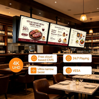 Grand écran publicitaire LCD d'intérieur Full Hd pour télévision, affichage numérique Ip65 Smd, écran Led Vertical, affichage numérique
