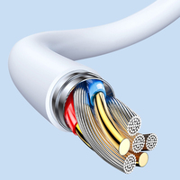 Cable USB Tipo-C de Carga Rápida 5A, 1M, Conector Giratorio de 180 Grados, Cable de Datos de Silicona para Carga de Teléfono Móvil