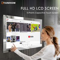 Miroir de Télévision Intelligent Android Tactile Étanche STANHOM CE FCC pour Salle de Bain 43"