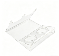 Support de Présentation Moderne en Acrylique Transparent pour Rasoirs - Idéal pour l'Exposition en Magasin et l'Organisation de Comptoir de Salle de Bain à Domicile