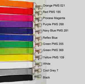 Wholesale No Printing Plain Flat Polyester Blank Printed Lanyard With Safety Breakaway Bulk - Product Image 3