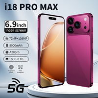 Smartphone Dual SIM 18 Pro Max 5G Android 15 16 Go 1 To 6,9 pouces OLED Version Globale