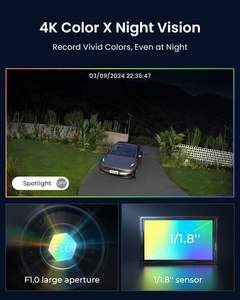 Caméras de sécurité solaires <span class=keywords><strong>REOLINK</strong></span> 4K Altas PT Ultra avec hub domestique ColorX Vision nocturne 360 °   Caméra IP extérieure sans fil à suivi automatique - Product Image 3