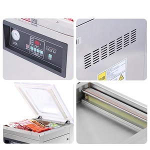 เครื่องซีลสูญญากาศแบบสองหัวซีล รุ่น Dz-400 ราคาโรงงาน สำหรับซีลถุงพลาสติกแบบอัตโนมัติ  ซีลได้ทั้งอาหารแห้ง อาหารเปียก ข้าว เนื้อสัตว์ และอื่นๆ - Product Image 6