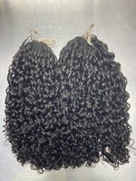 Plumes 100 % naturelles non traitées, prix de gros, cheveux humains pour tresses, extensions de cheveux, cheveux au crochet, bouclés crépus Pixie pour femmes