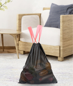 Large Size Drawstring Garbage Bags <b>Plastic</b> Trash Bags for <b>Kitchen</b> Household and Commercial Waste Use - Product Image 2