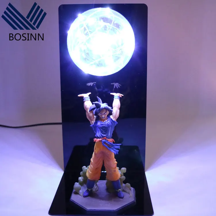 Animazione regalo a mano 3D Dragon Ball Z Goku acrilico luci notturne 3D lampade da tavolo a Led Usb Flash lampadina RGB