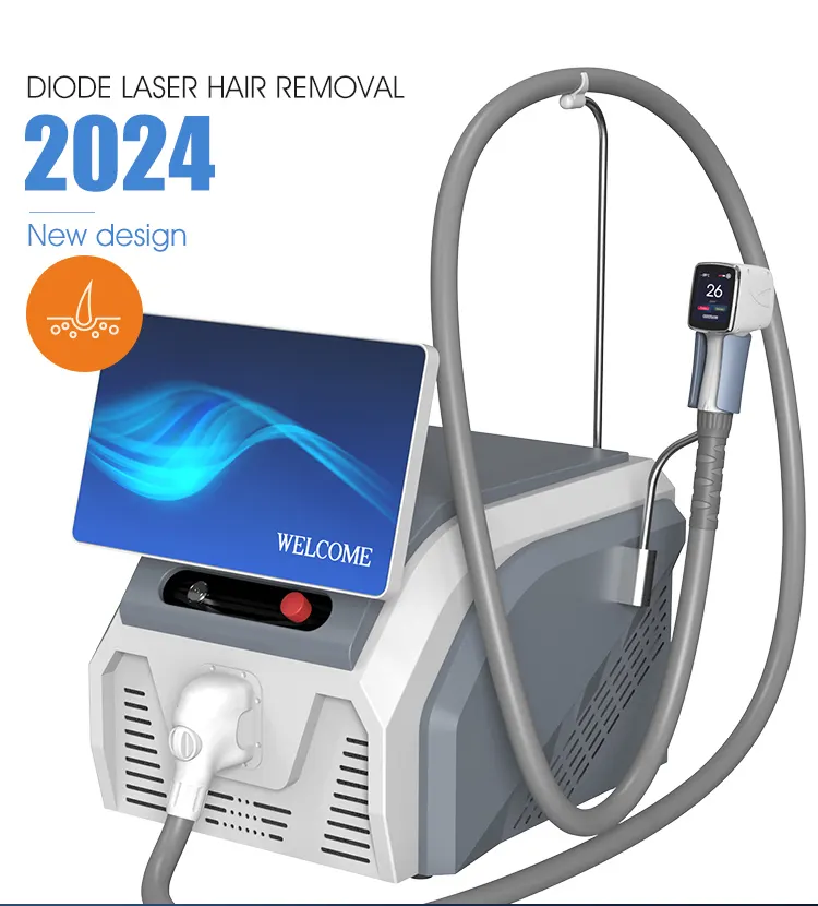 2024 New design maquina depilacion laser 3 ondas 755nm 808nm 1064nm laser hair removal