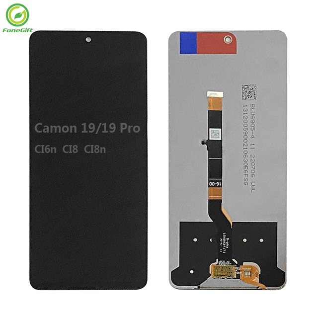 6.8" Pantalla LCD for Tecno Camon 19 CI6n LCD Display Touch Screen Digitizer for Tecno Camon 19 Pro CI8 CI8n Ecran LCD Completo