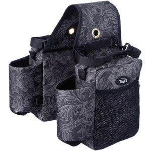 Sacoche de selle BSCI ornée d'accessoires pour l'équitation anglaise et western avec porte-bouteille et porte-repas, sacoche de moto - Product Image 6