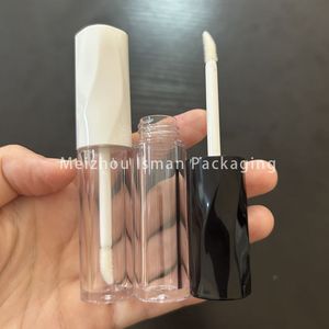 ISMAN Tubetto per Lucidalabbra Trasparente con Diamante Unico, Contenitore per Lip Glaze con Tappo Bianco e Nero, Realizzato in Plastica per Cosmetici 5ml 7ml - Product Image 5